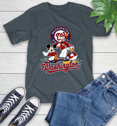 MLB Washington Nationals Mickey Mouse Donald Duck Goofy Baseball T Shirt T-Shirt 10