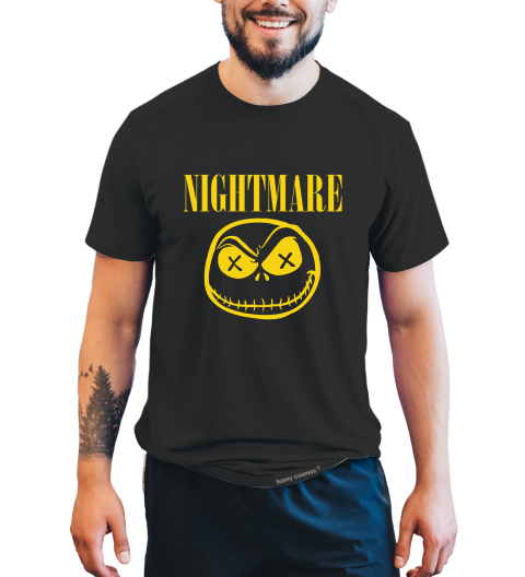 Nightmare Before Christmas T Shirt, Nightmare Tshirt, Jack Skellington Face T Shirt, Halloween Gifts