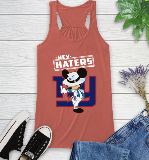 NFL Hey Haters Mickey Football Sports New York Giants Racerback Tank 3