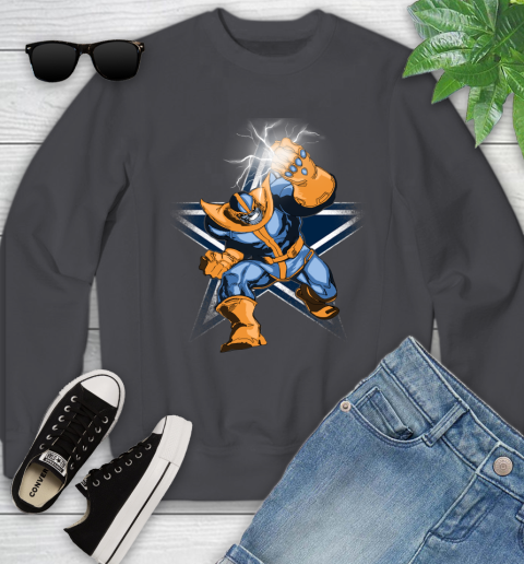 Dallas Cowboys NFL Football Thanos Avengers Infinity War Marvel Youth Sweatshirt 5
