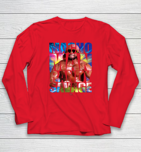 Randy Macho Man Savage WWE Disco Splash Long Sleeve T-Shirt 14