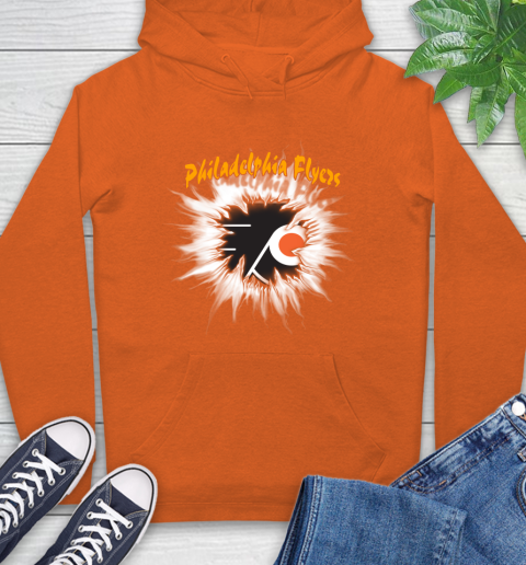 Philadelphia Flyers NHL Hockey Adoring Fan Rip Sports Hoodie 4