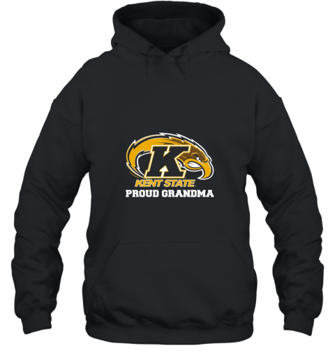 Women_s Proud Grandma Kent State University Golden Flashes T shirt Hooded