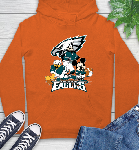 NFL Philadelphia Eagles Mickey Mouse Donald Duck Goofy Football Shirt Hoodie 4