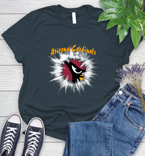 Arizona Cardinals NFL Football Adoring Fan Rip Sports Women's T-Shirt 11