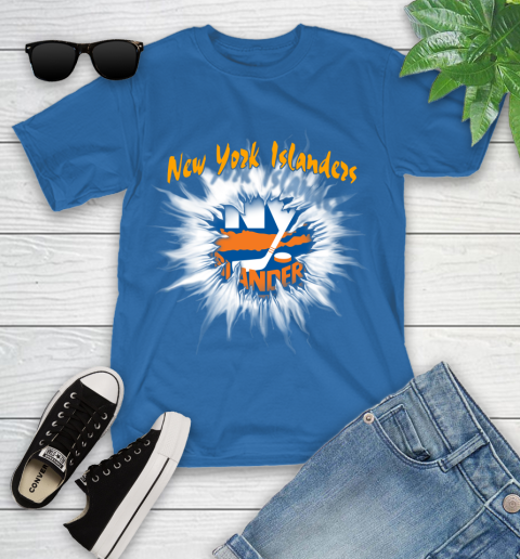 New York Islanders NHL Hockey Adoring Fan Rip Sports Youth T-Shirt 12