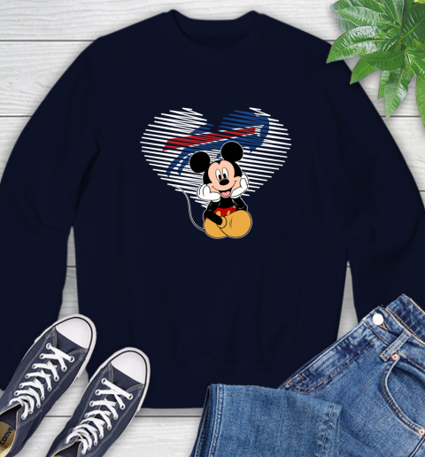 NFL Buffalo Bills The Heart Mickey Mouse Disney Football T Shirt_000 Sweatshirt 2