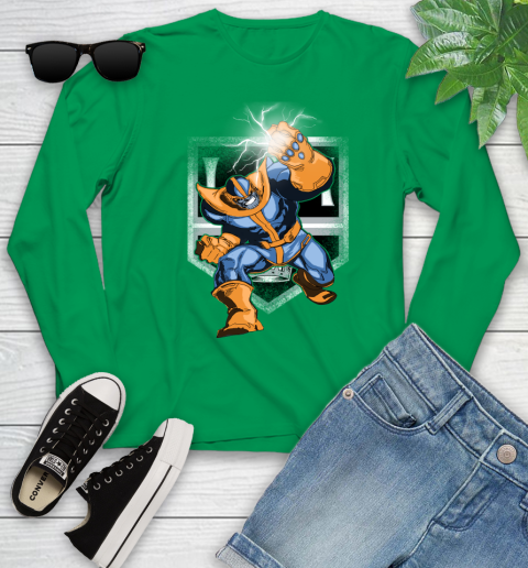 Los Angeles Kings NHL Hockey Thanos Avengers Infinity War Marvel Youth Long Sleeve 7