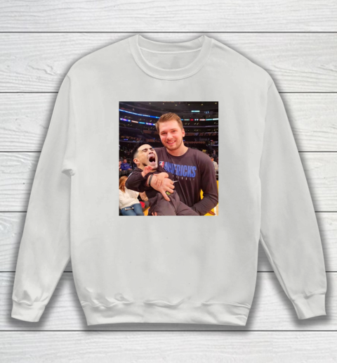 Luka Doncic Shirt Luka Doncic Holding Kevin Kno Baby Sweatshirt 3