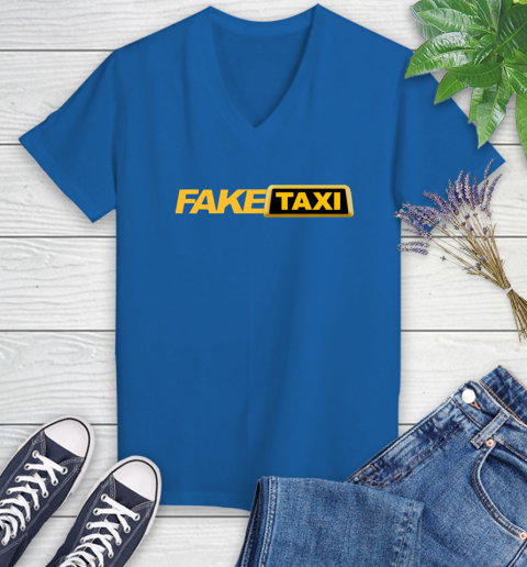 Fake taxi Women's V-Neck T-Shirt 10