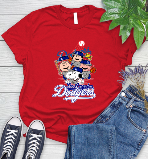 Baseballism Get Your Peanuts! Women's Warm-Up Tee - Los Angeles Dodgers 2XL