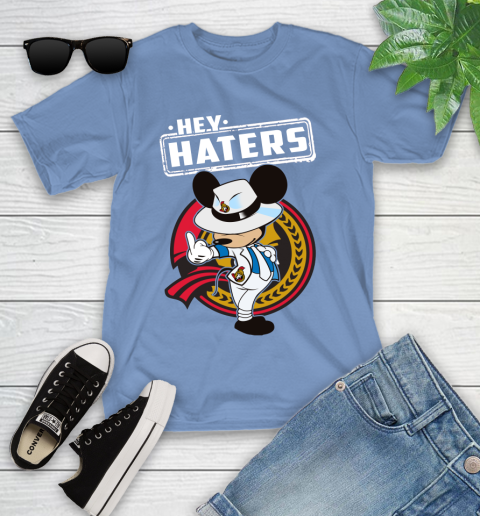 NHL Hey Haters Mickey Hockey Sports Ottawa Senators Youth T-Shirt 15