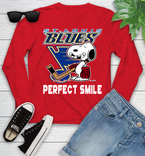 Official NHL St.Louis Blues Snoopy Perfect Smile The Peanuts Movie Hockey  shirt, hoodie, sweater, long sleeve and tank top