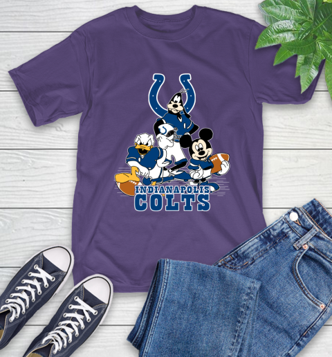 NFL Indianapolis Colts Mickey Mouse Donald Duck Goofy Football Shirt T-Shirt 5