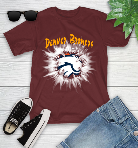 Denver Broncos NFL Football Adoring Fan Rip Sports Youth T-Shirt 14