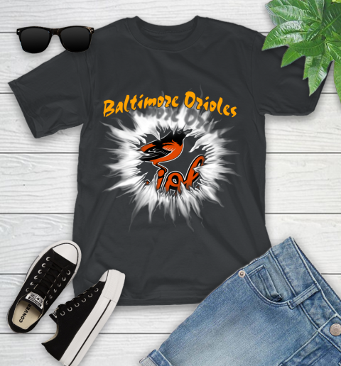 Baltimore Orioles MLB Baseball Adoring Fan Rip Sports Youth T-Shirt