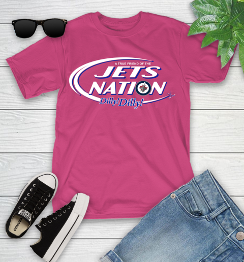 NHL A True Friend Of The Winnipeg Jets Dilly Dilly Hockey Sports Youth T-Shirt 11
