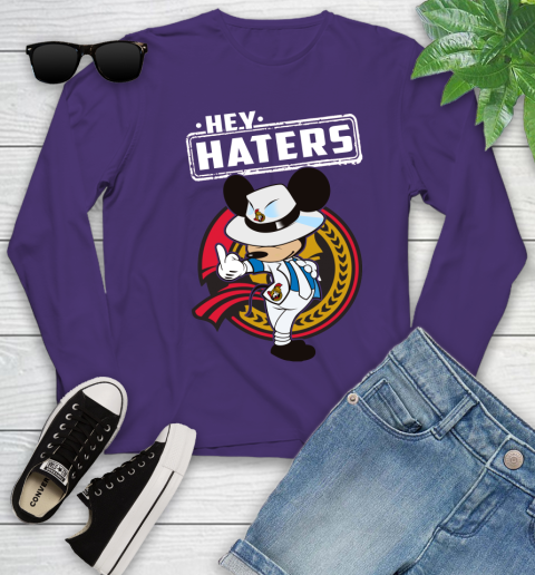 NHL Hey Haters Mickey Hockey Sports Ottawa Senators Youth Long Sleeve 4