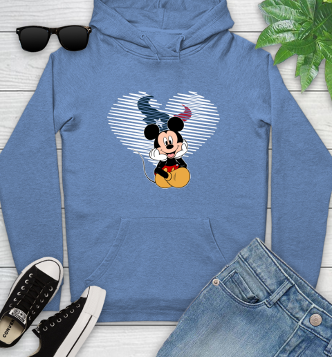 NFL Houston Texans The Heart Mickey Mouse Disney Football T Shirt_000 Youth Hoodie 13