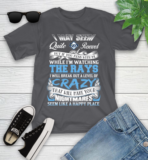 Tampa Bay Rays MLB Baseball Don't Mess With Me While I'm Watching My Team Youth T-Shirt 6