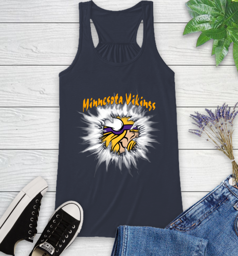 Minnesota Vikings NFL Football Adoring Fan Rip Sports Racerback Tank 10