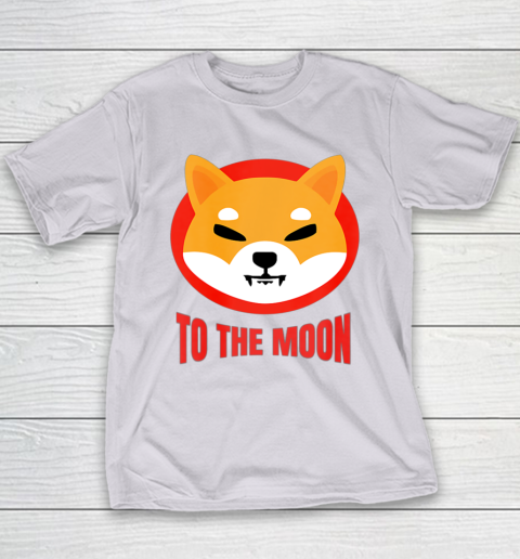 Shiba Inu Logo Shib to the Moon Design Youth T-Shirt 10