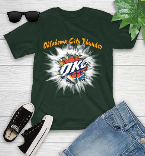 Oklahoma City Thunder NBA Basketball Rip Sports Youth T-Shirt 5