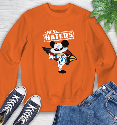 NFL Hey Haters Mickey Football Sports Arizona Cardinals Sweatshirt 3