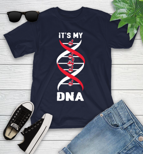 Cleveland Indians MLB Baseball It's My DNA Sports Youth T-Shirt 2