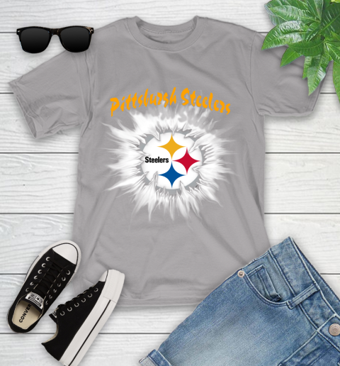 Pittsburgh Steelers NFL Football Adoring Fan Rip Sports Youth T-Shirt 4