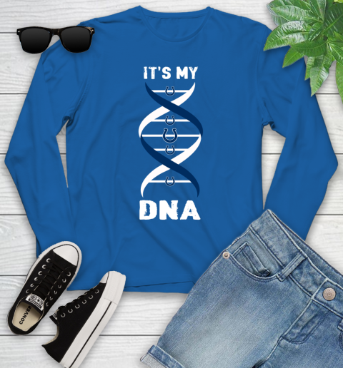 Indianapolis Colts NFL Football It's My DNA Sports Youth Long Sleeve 10