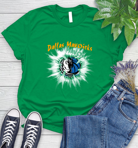 Dallas Mavericks NBA Basketball Rip Sports Women's T-Shirt 9