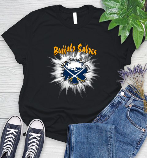 Buffalo Sabres NHL Hockey Adoring Fan Rip Sports Women's T-Shirt