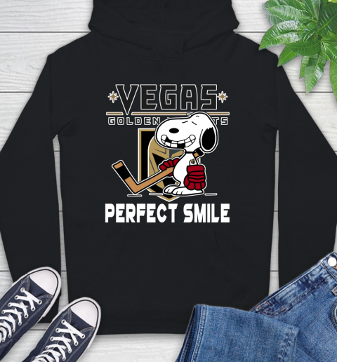 NHL Vegas Golden Knights Snoopy Perfect Smile The Peanuts Movie Hockey T Shirt Hoodie
