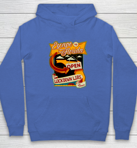 Escape To Florida Shirt Ron DeSantis (Print on front and back) Hoodie 6