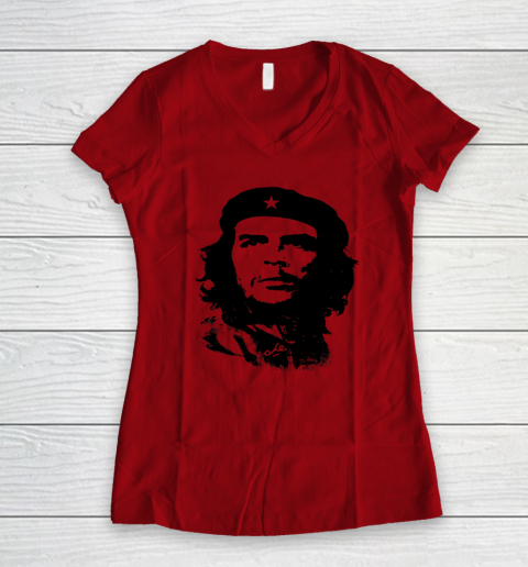 Che Shirt Guevara Viva La Revolucion Revolution Women's V-Neck T-Shirt 5