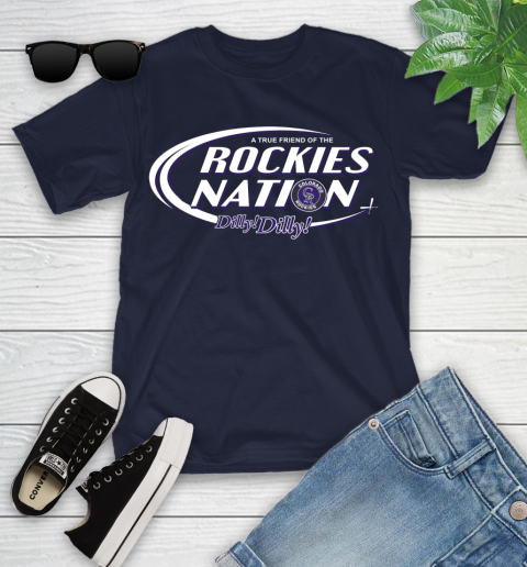 MLB A True Friend Of The Colorado Rockies Dilly Dilly Baseball Sports Youth T-Shirt 2