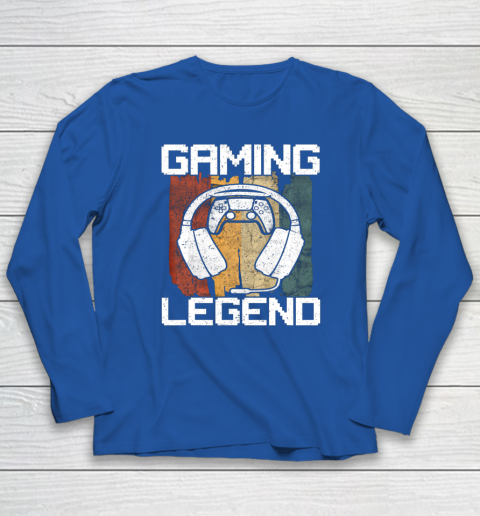 Gaming Legend PC Gamer Video Games Vintage Long Sleeve T-Shirt 6
