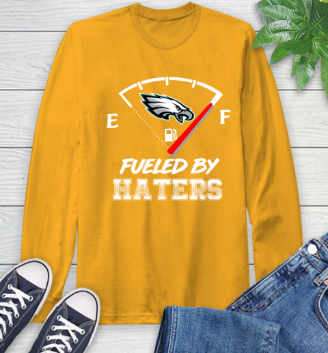 Philadelphia Eagles NFL Football Fueled By Haters Sports Long Sleeve T-Shirt - Image 3