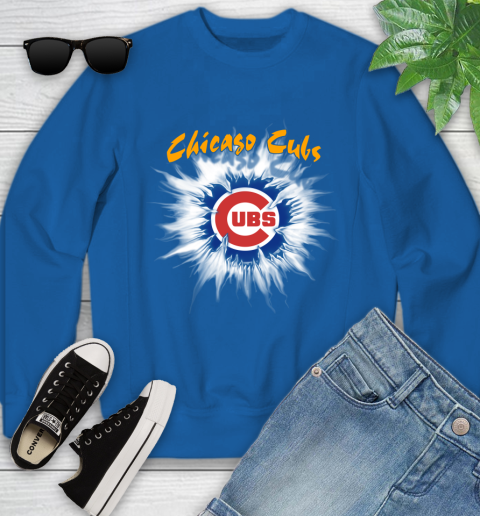Chicago Cubs MLB Baseball Adoring Fan Rip Sports Youth Sweatshirt Tee For Sports