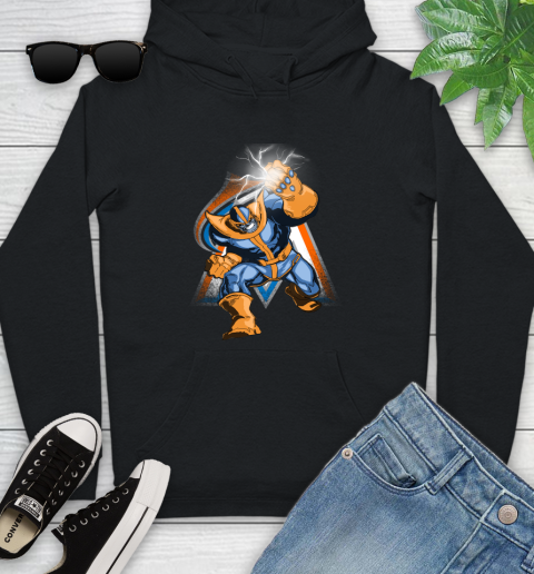 Miami Marlins MLB Baseball Thanos Avengers Infinity War Marvel Youth Hoodie