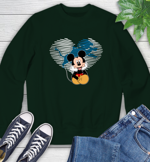 NFL Detroit Lions The Heart Mickey Mouse Disney Football T Shirt_000 Sweatshirt 12