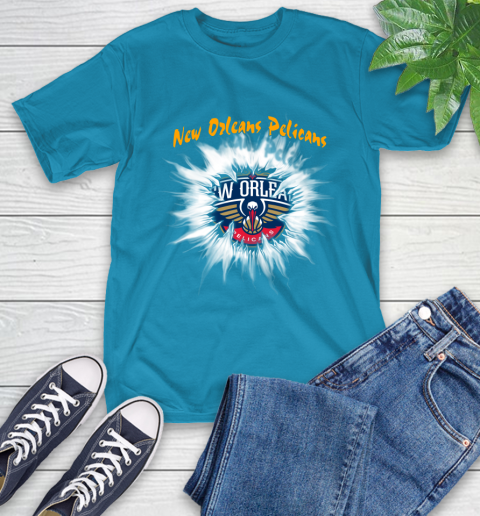 New Orleans Pelicans NBA Basketball Rip Sports T-Shirt 9