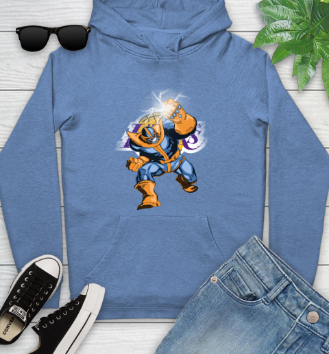 Los Angeles Lakers NBA Basketball Thanos Avengers Infinity War Marvel Youth Hoodie 13