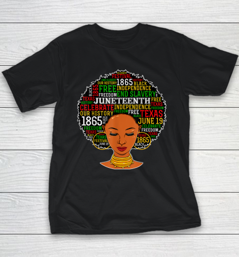 Juneteenth Tshirt Women Juneteenth Shirts For Women Afro Youth T-Shirt