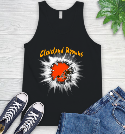 Cleveland Browns NFL Football Adoring Fan Rip Sports Tank Top