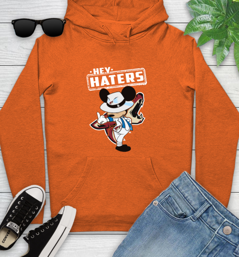 NHL Hey Haters Mickey Hockey Sports Arizona Coyotes Youth Hoodie 4