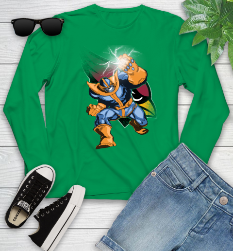 Arizona Cardinals NFL Football Thanos Avengers Infinity War Marvel Youth Long Sleeve 7