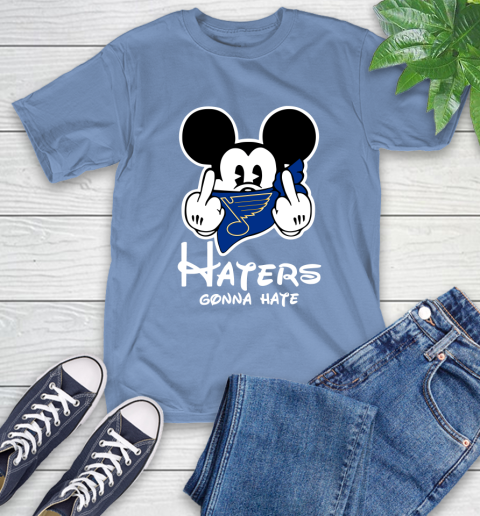 NHL St.Louis Blues Haters Gonna Hate Mickey Mouse Disney Hockey T Shirt T-Shirt 12