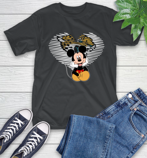 NFL Jacksonville Jaguars The Heart Mickey Mouse Disney Football T Shirt_000 T-Shirt